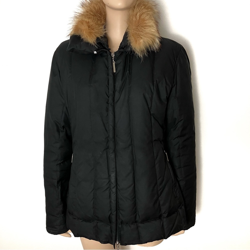 Sartoria Del Piumino Italian 90% goose down fur trim hood